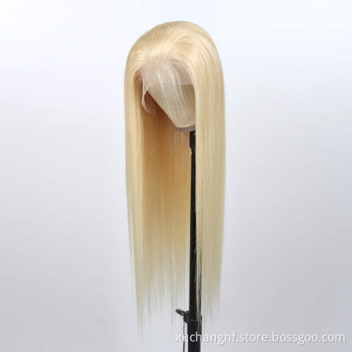 13x6 613 full lace blonde lace front human hair bob wigs,613 closure hd lace frontal wig,natural virgin hair wig vendors